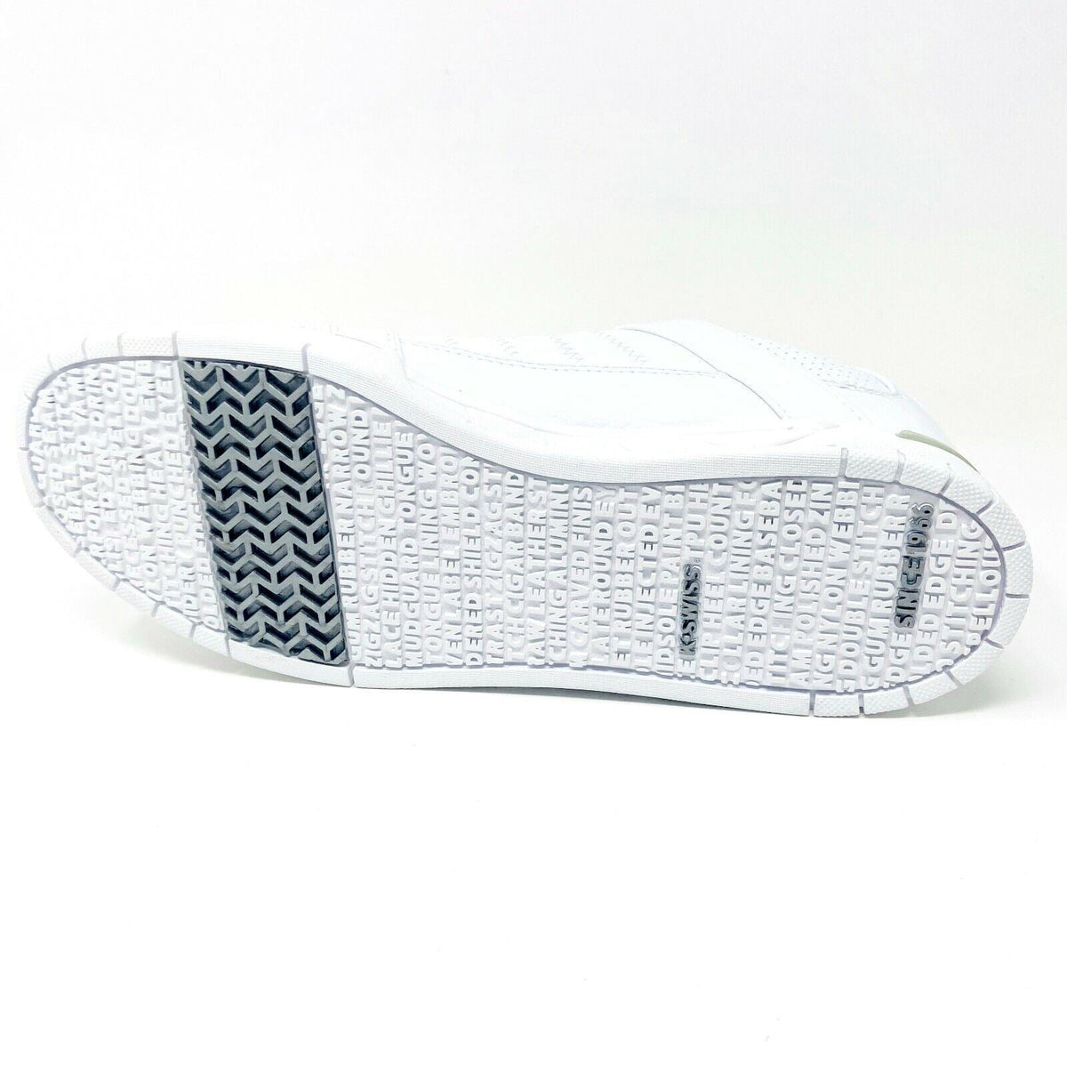 K-Swiss Talbert White Platinum Leather Mens Retro Casual Sneakers 01763147