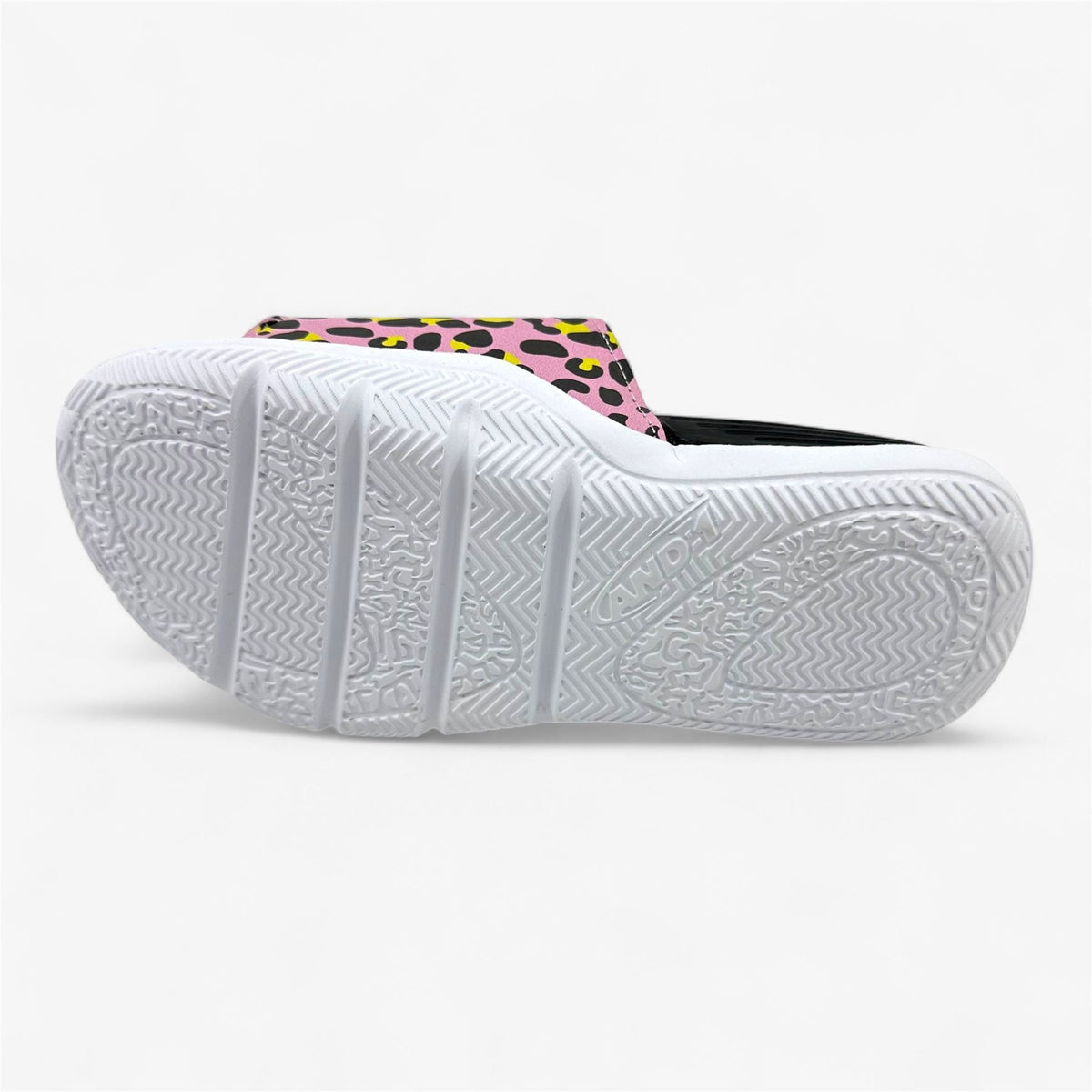AND1 Nothin But Net Pink Leopard Kids Girls Sandal Slide
