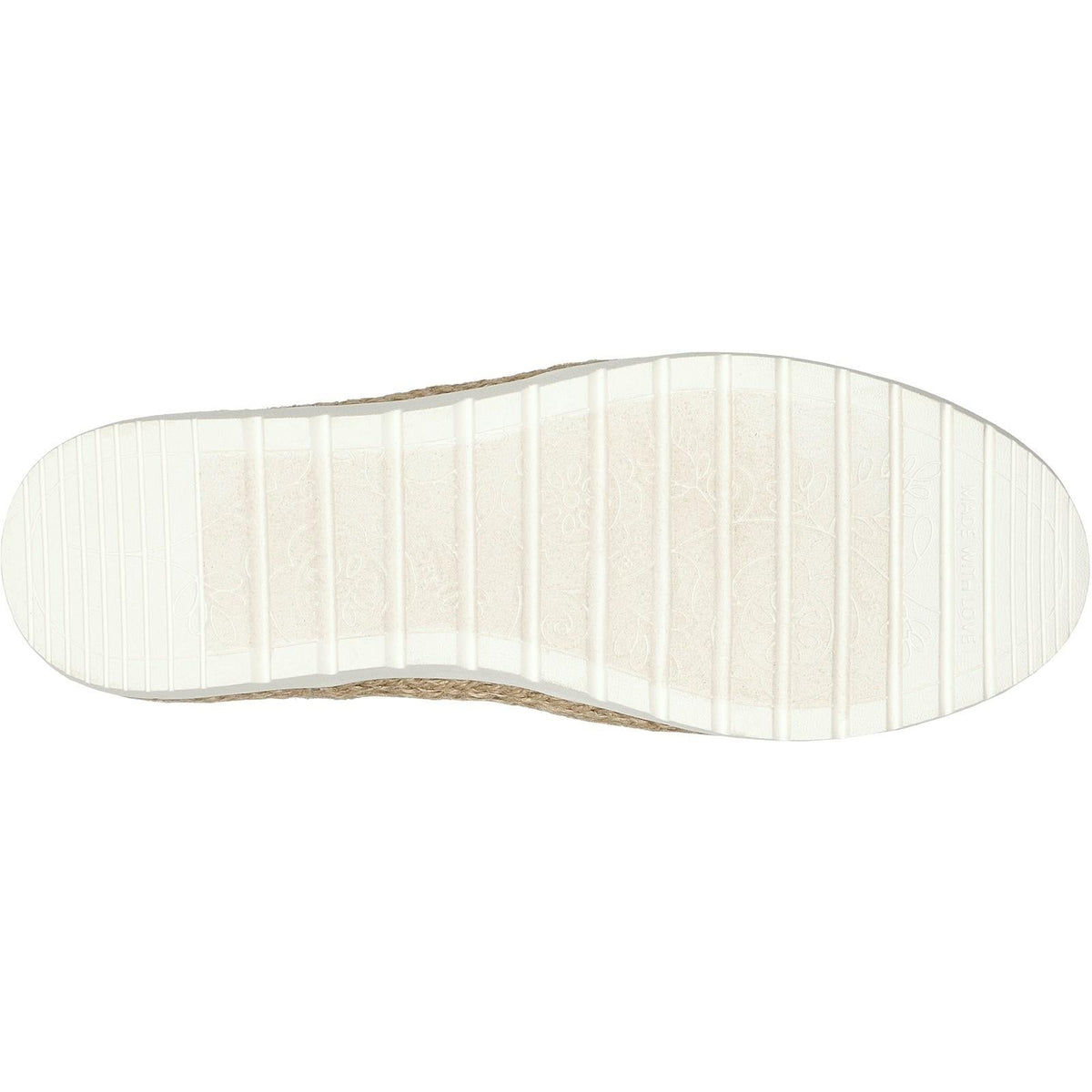 Women's Wide Fit Skechers 113982 Bobs Flexpadrille 3.0 Island Muse Espadrille Slippers