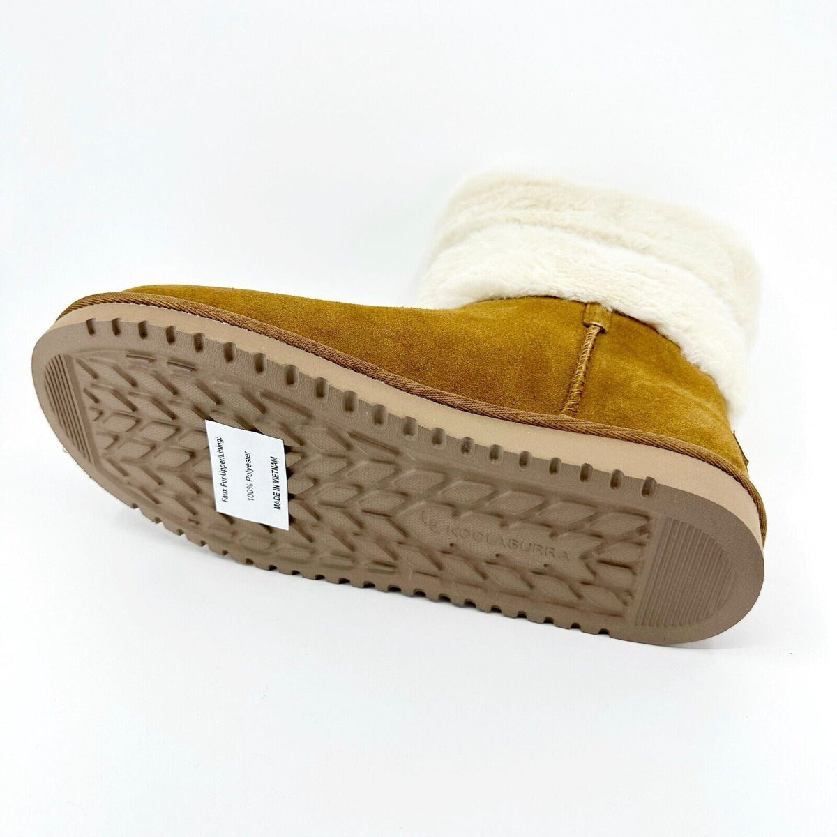 Koolaburra by UGG Dezi Short Chestnut Womens Size 8 Faux Fur Shearling Boots