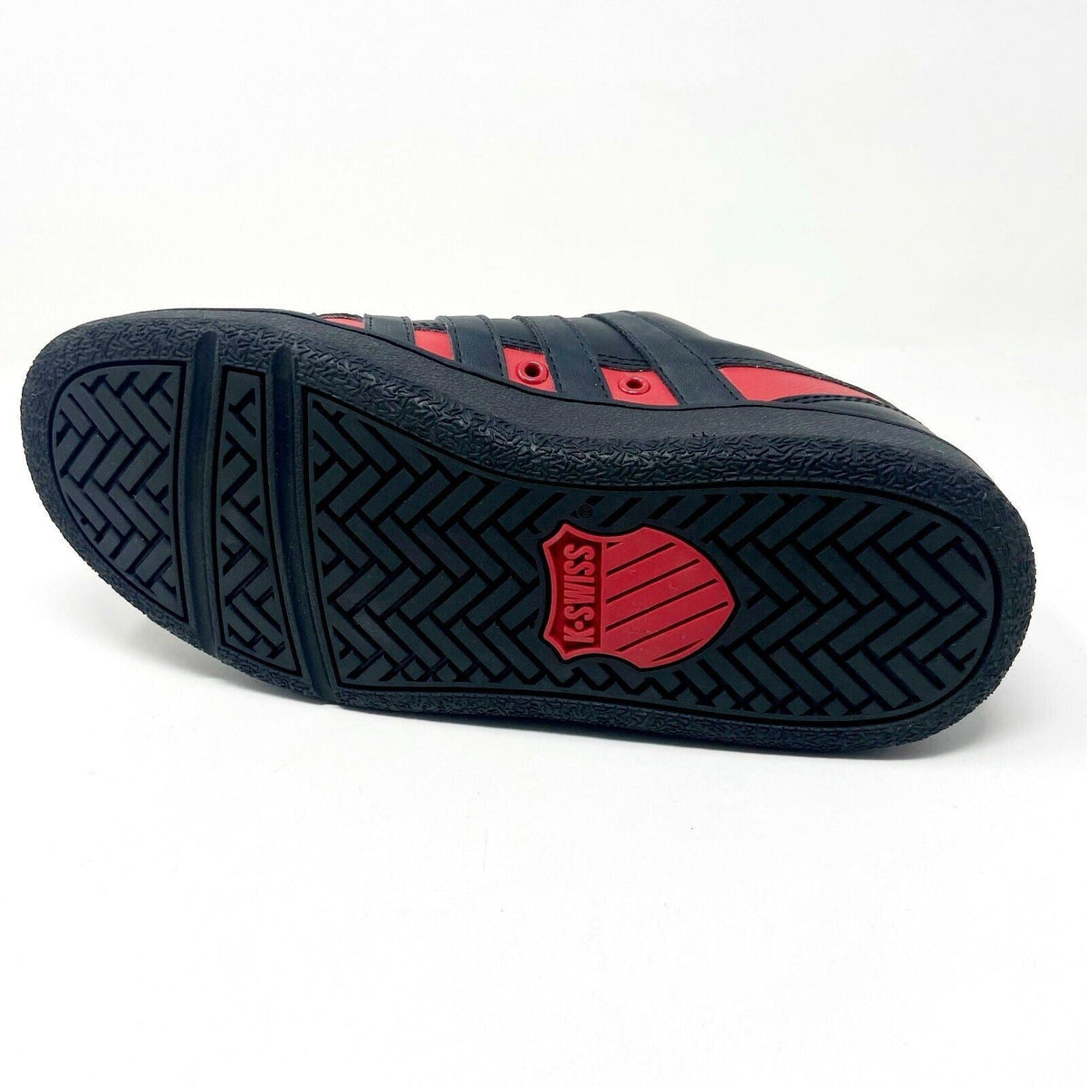K-Swiss Ramli Black Red Child Kids Casual Sneakers 8485004