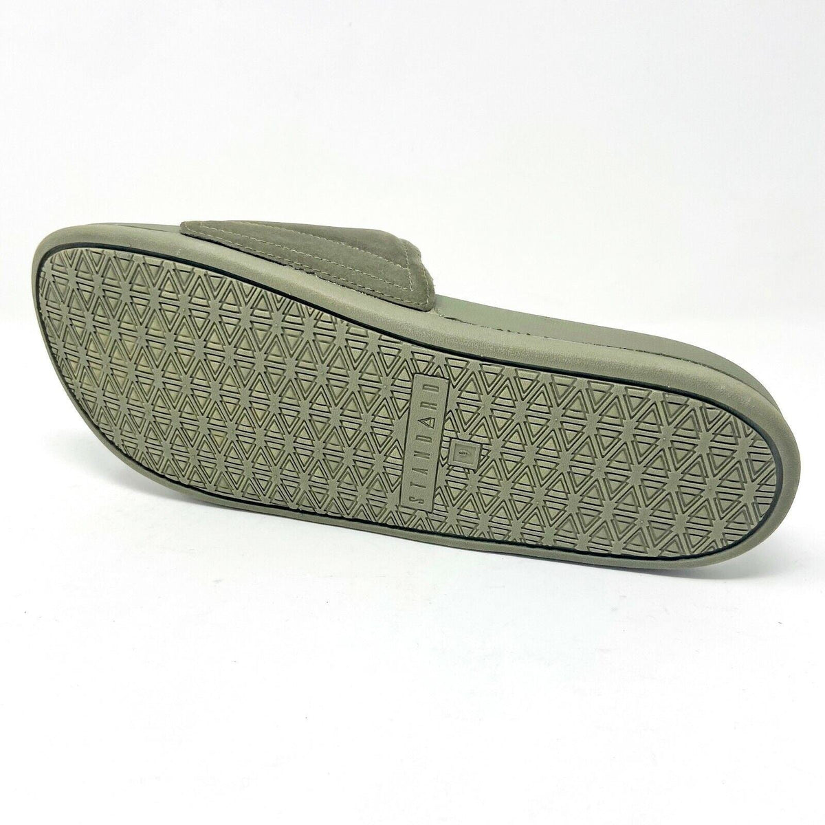 STNDRD Standard Los Angeles Monaco Suede Olive Green Mens Slides Sandals