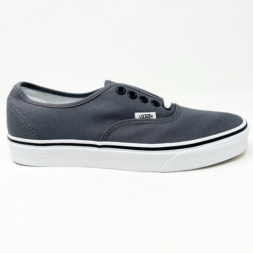VANS Authentic Pewter Gray Black Womens Classic Casual Shoes