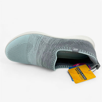 Skechers Vapor Foam Lite Sway Gray Mint Womens Athletic Sneaker