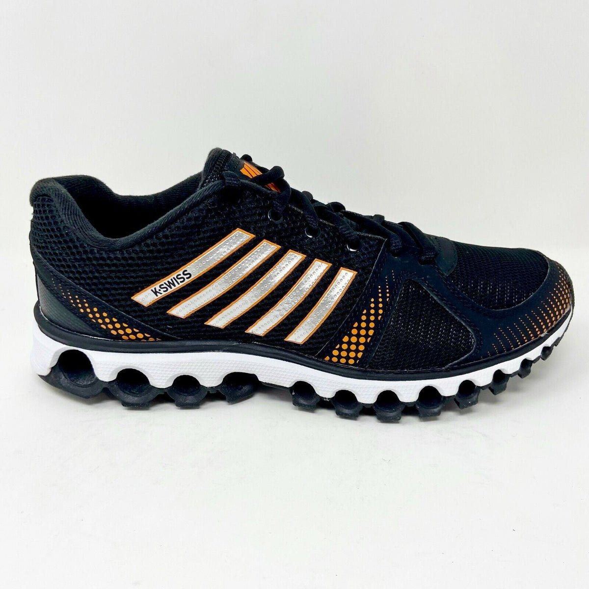 K-Swiss X-160 CMF Black Orange Popsicle Mens Size 9.5 Sneakers 03524 076