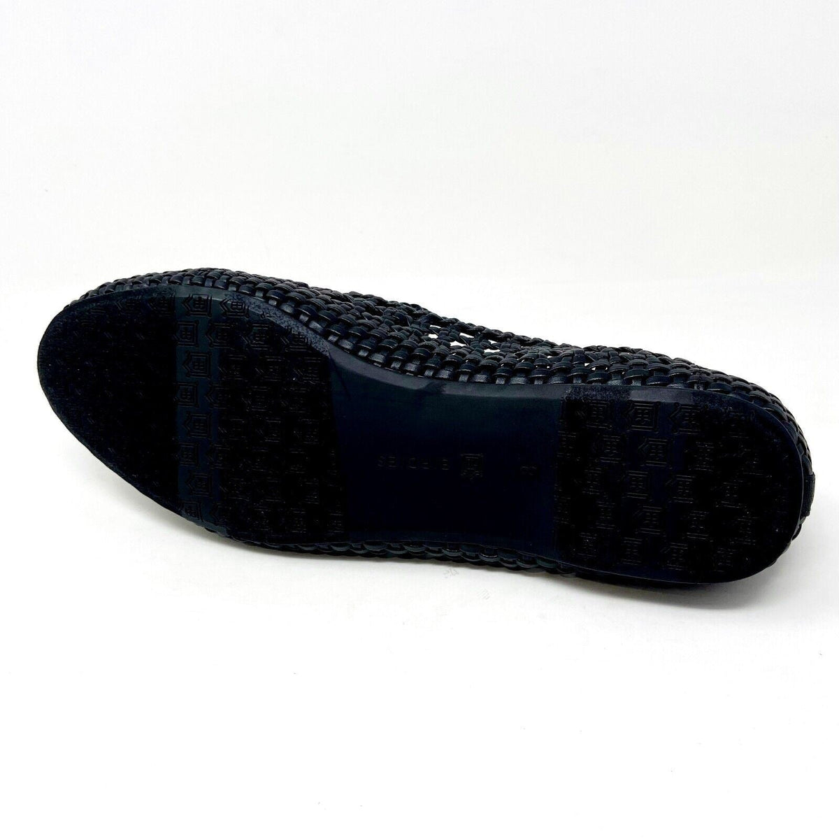 Birdies The Starling Black Woven Womens Vegan Leather Slip On Flats Loafers