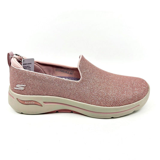 Skechers Go Walk Arch Fit Vividly Mauve Womens Size 9 Slip On Shoes