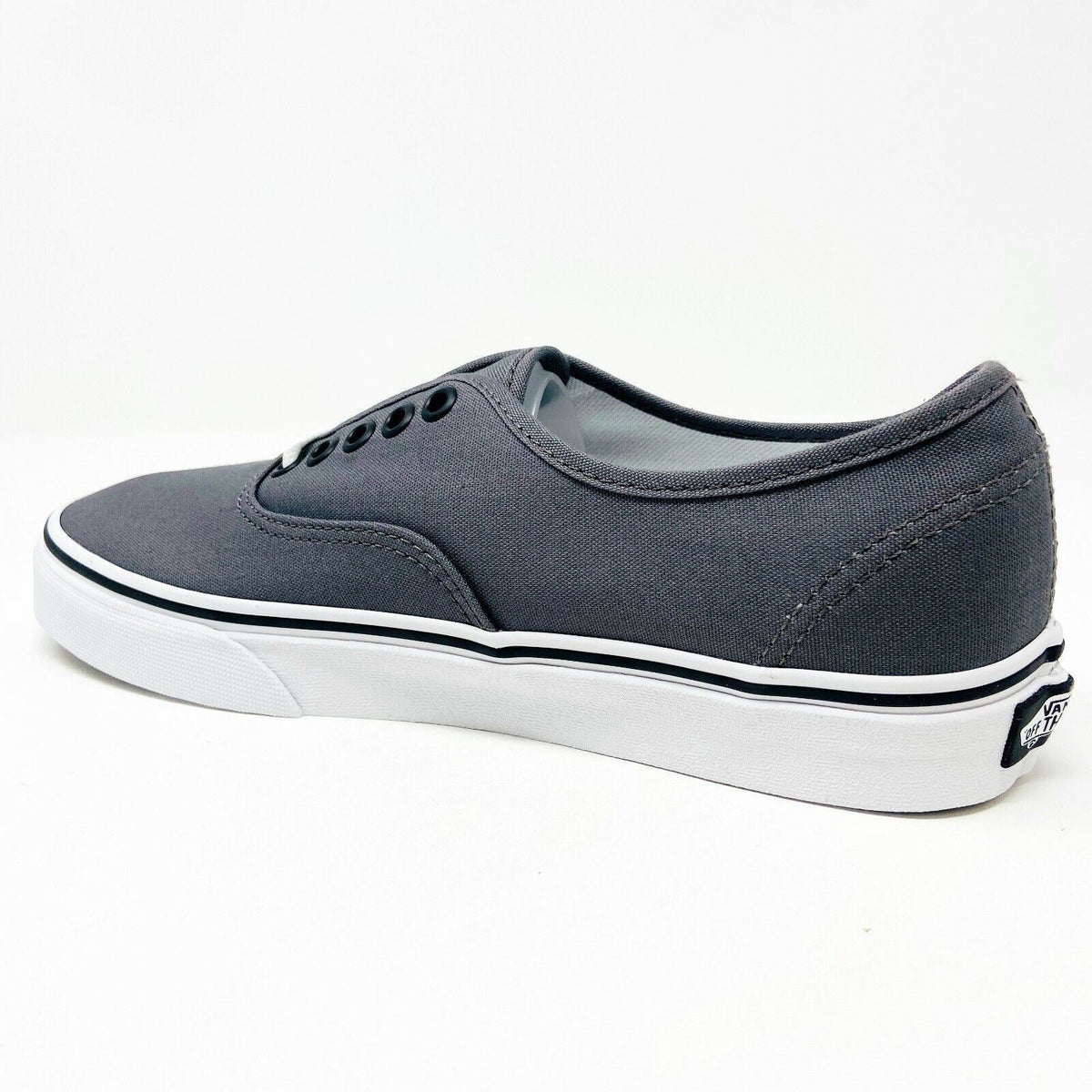 VANS Authentic Pewter Gray Black Womens Classic Casual Shoes