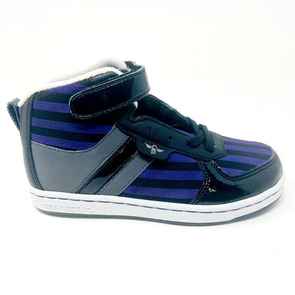 Creative Recreation Dicoco Black Purple Stripes Youth Kids Sneakers