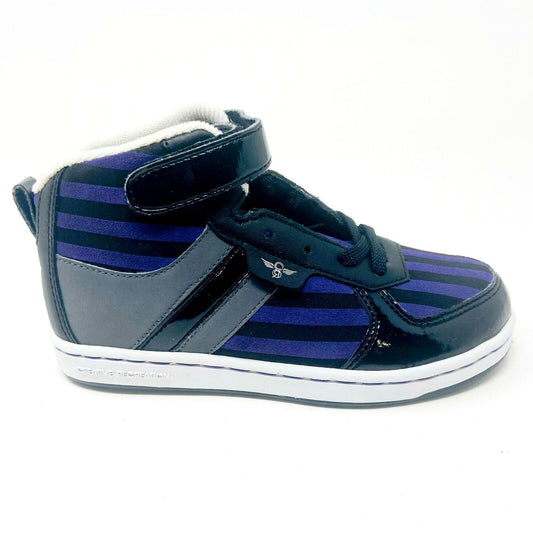 Creative Recreation Dicoco Black Purple Stripes Youth Kids Sneakers