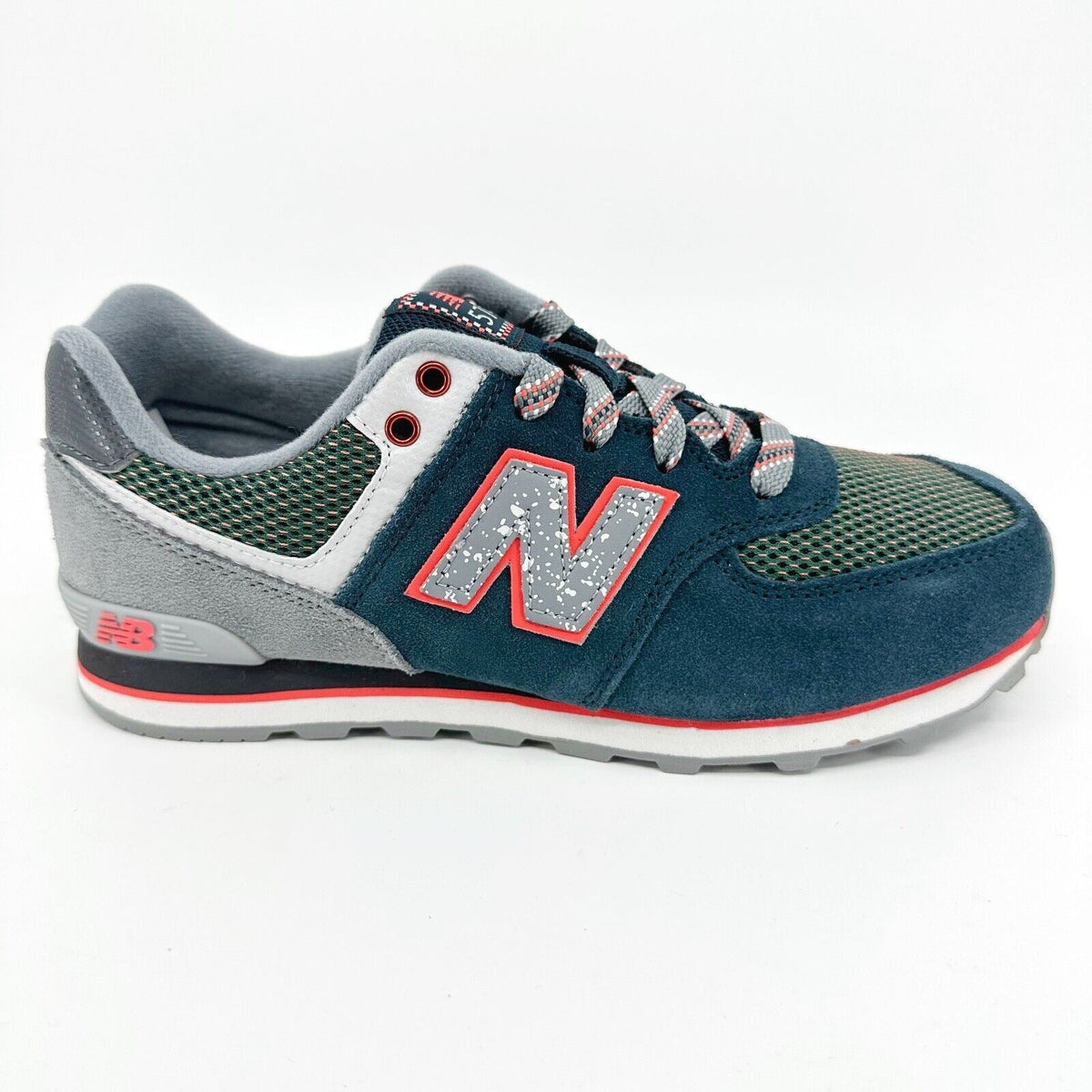 New Balance 574 Classics Navy Blue Grey Kids Running Sneakers KL57401P