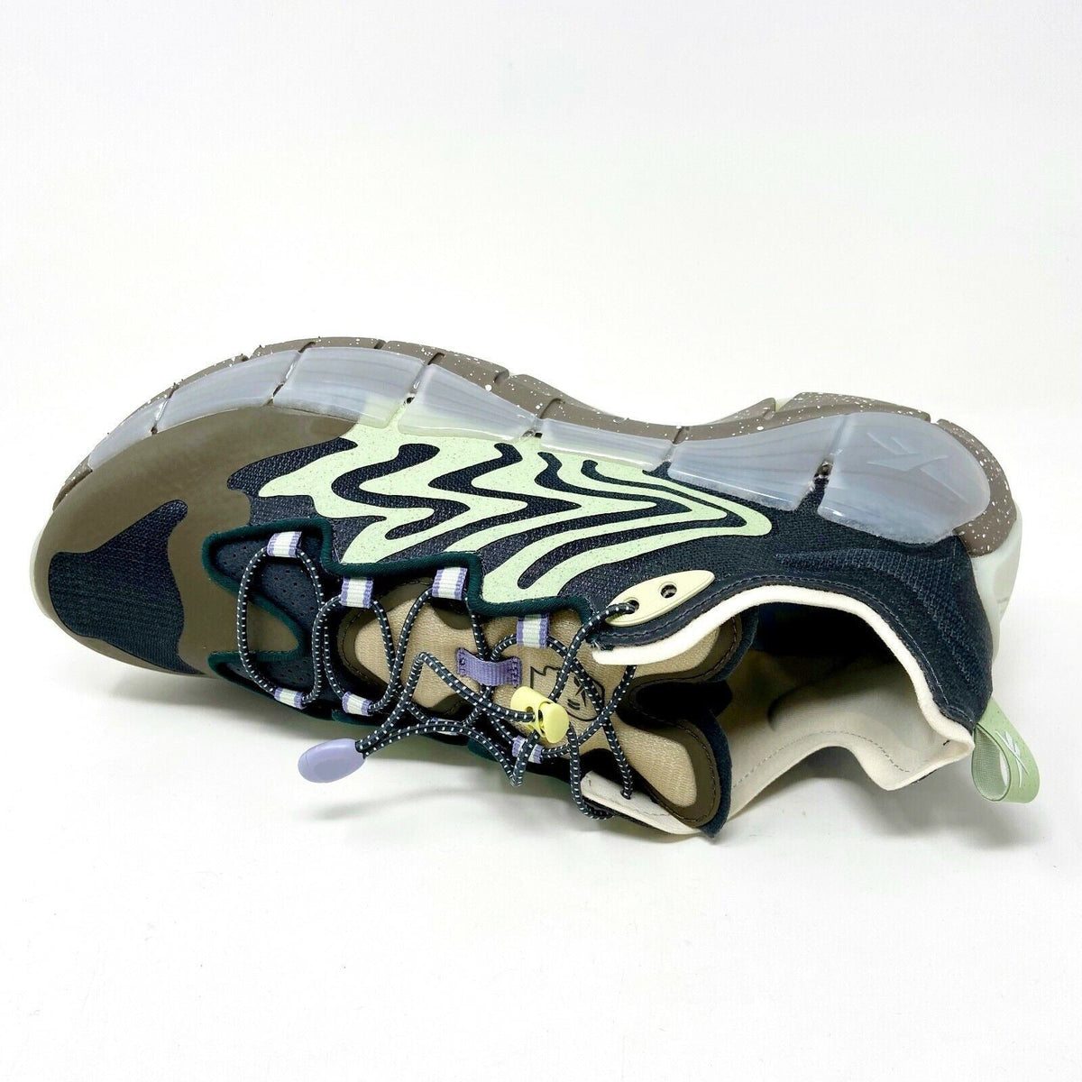 Reebok x Brain Dead Zig Kinetica II Green Grey Mens Running Shoes Sneaker S23890