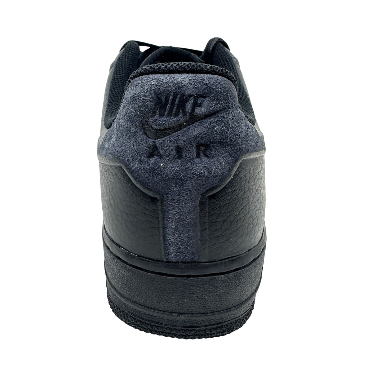 Nike Air Force 1 Premium Skive TEC VT Triple Black Mens Athletic Sneaker