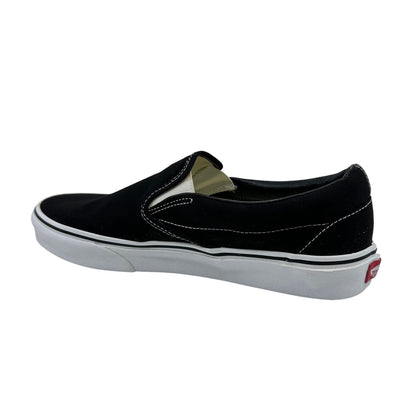 VANS Classic Slip On Black White Womens Athletic Sneaker