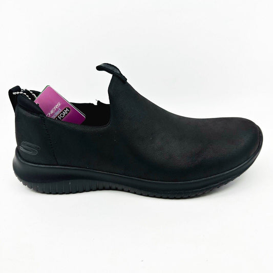 Skechers Ultra Flex Richly Black Gray Womens Casual Comfort Shoes
