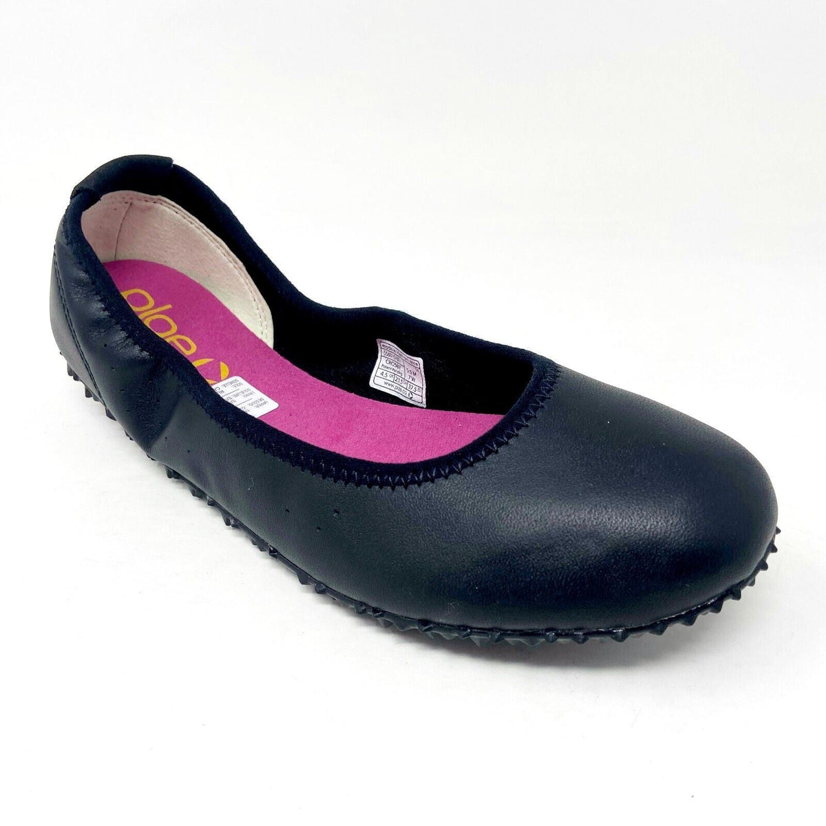 Plae Crosby Black Pink Womens Casual Slip On Leather Flats Shoes 556010 001