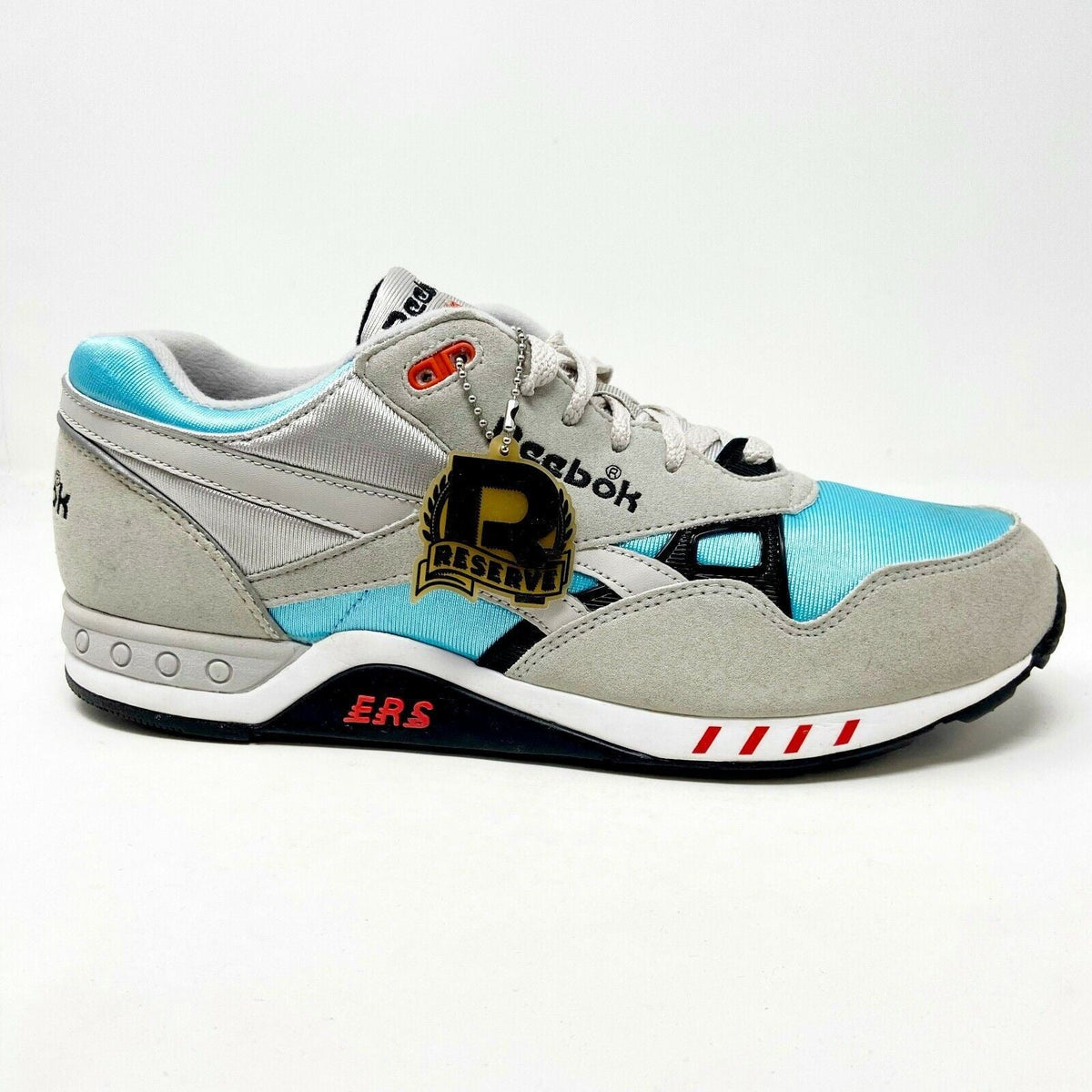 Reebok ERS 2000 OG Steel Gray Blue Red Mens Retro Trainer Sneaker V55124
