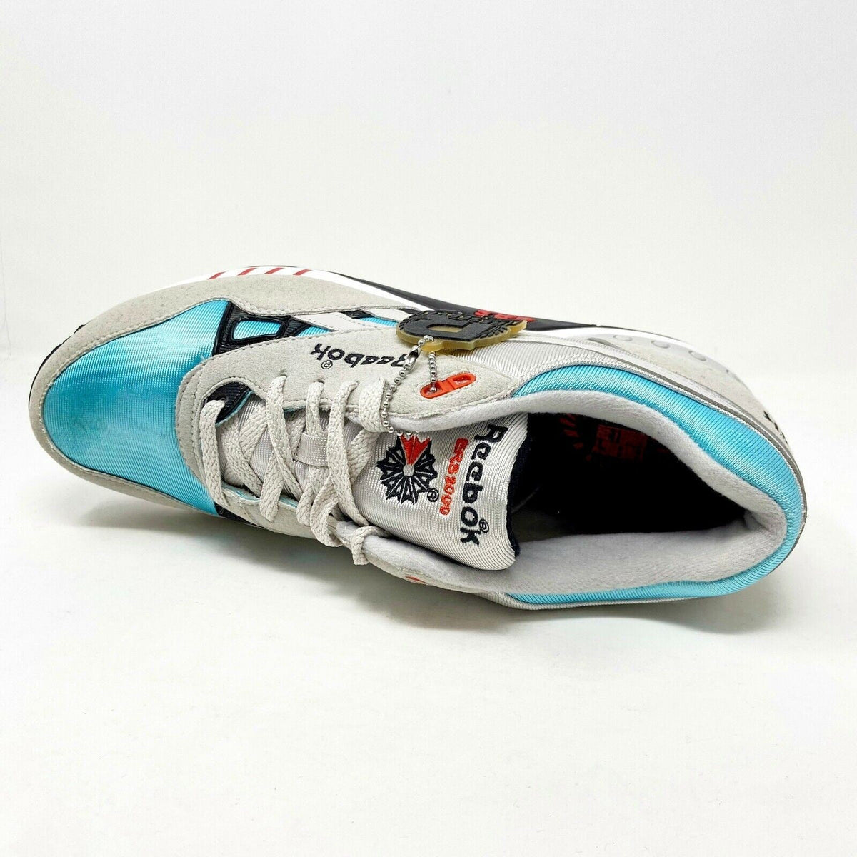 Reebok ERS 2000 OG Steel Gray Blue Red Mens Retro Trainer Sneaker V55124
