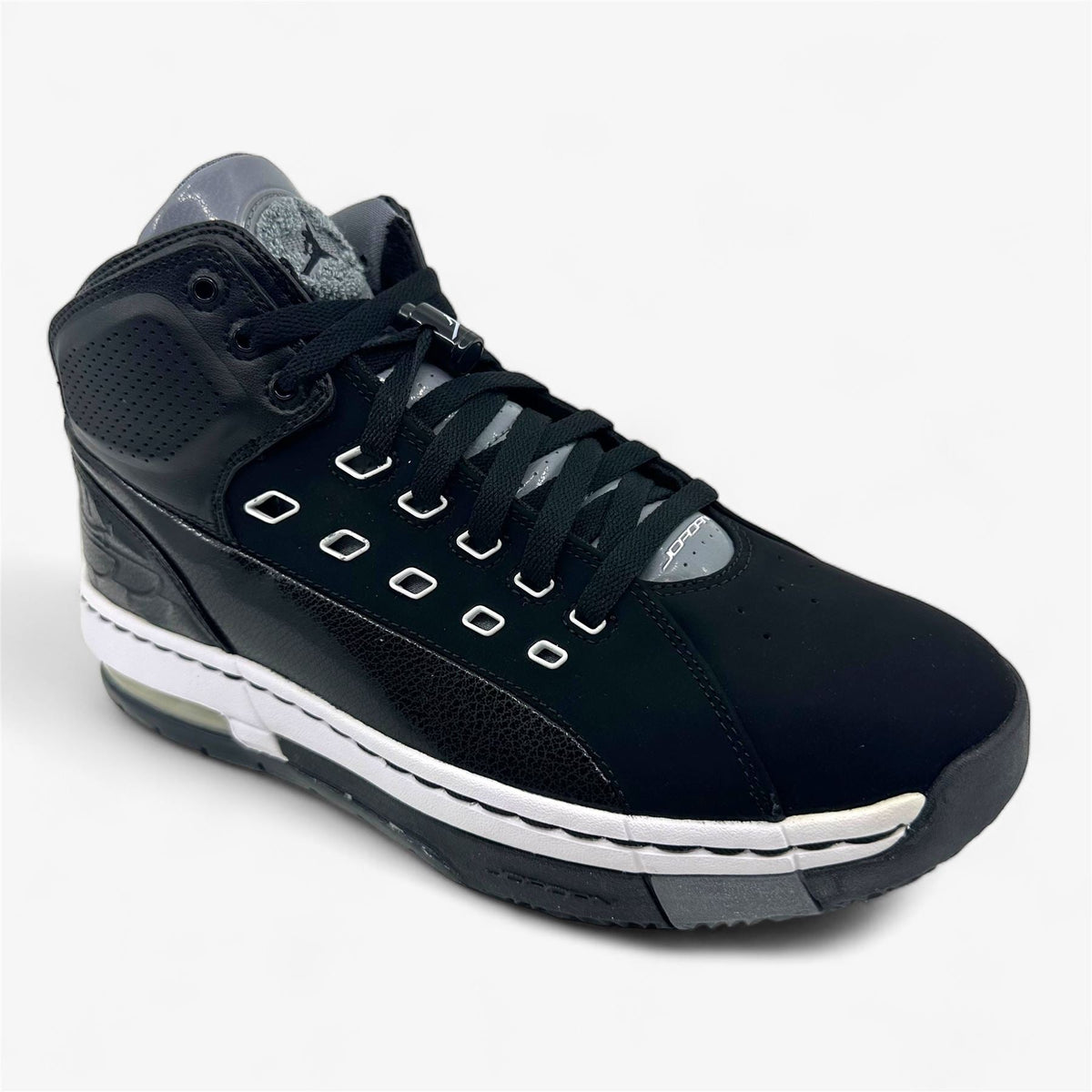 Jordan Ol' School Black White Cool Grey Mens Athletic Sneaker