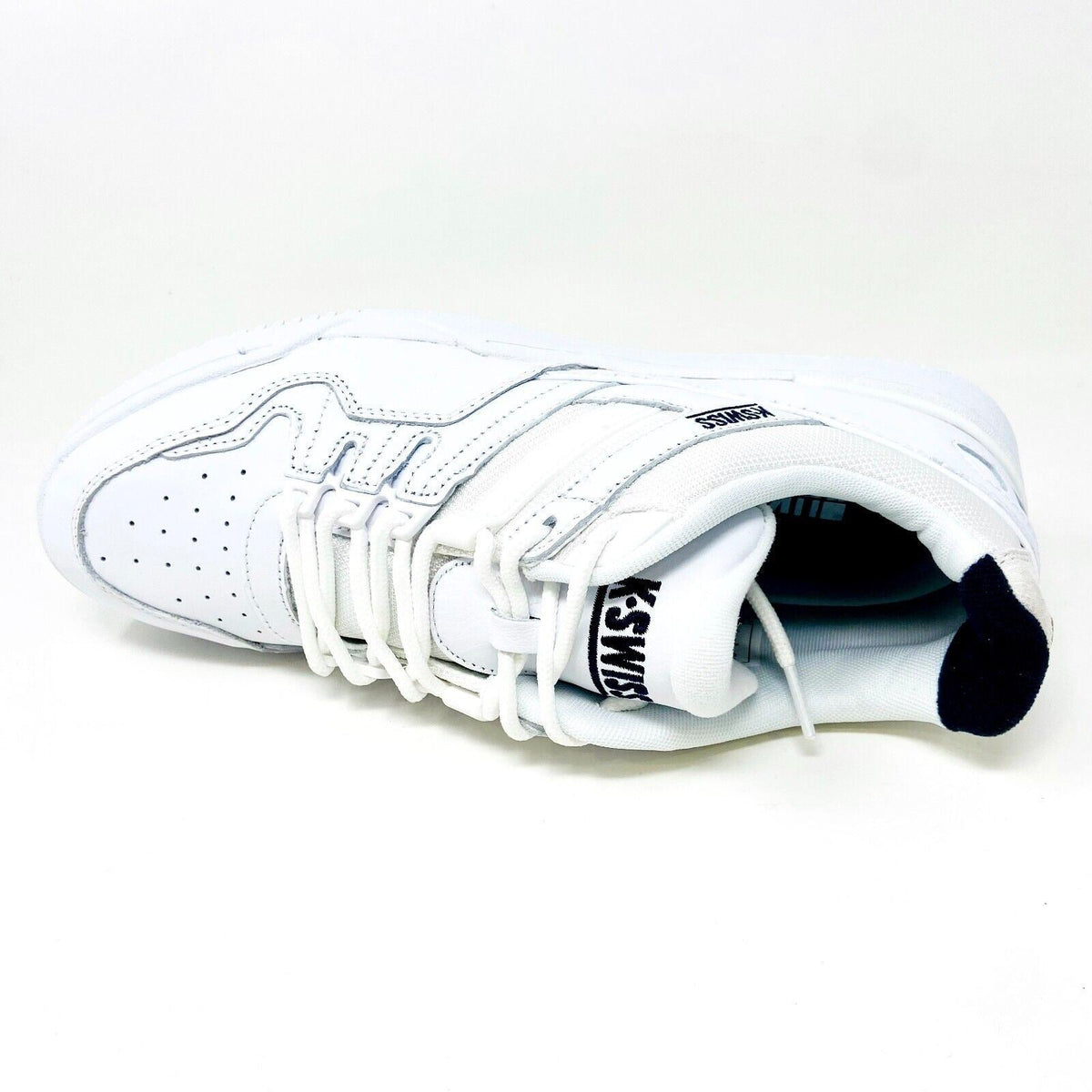 K-Swiss Match Rival Triple White Mens Size 7.5 Casual Sneakers 07154 101