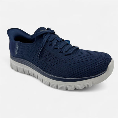 Skechers Graceful First Blush Navy Womens Casual Slip Ins Sneaker