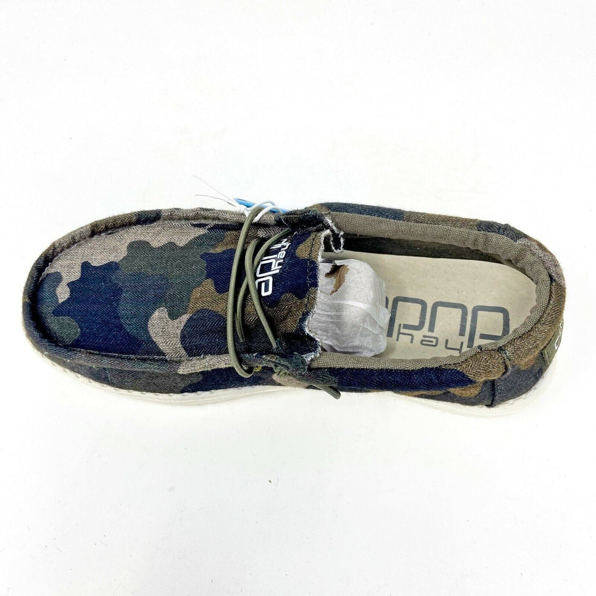 Hey Dude Wendy Camo Kids Slip On Comfort Shoes