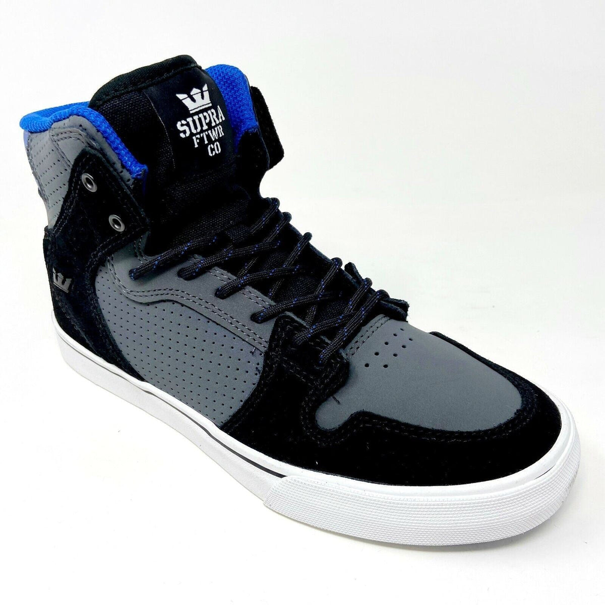Supra Vaider Charcoal Black White Kids Lifestyle Sneakers S11227K