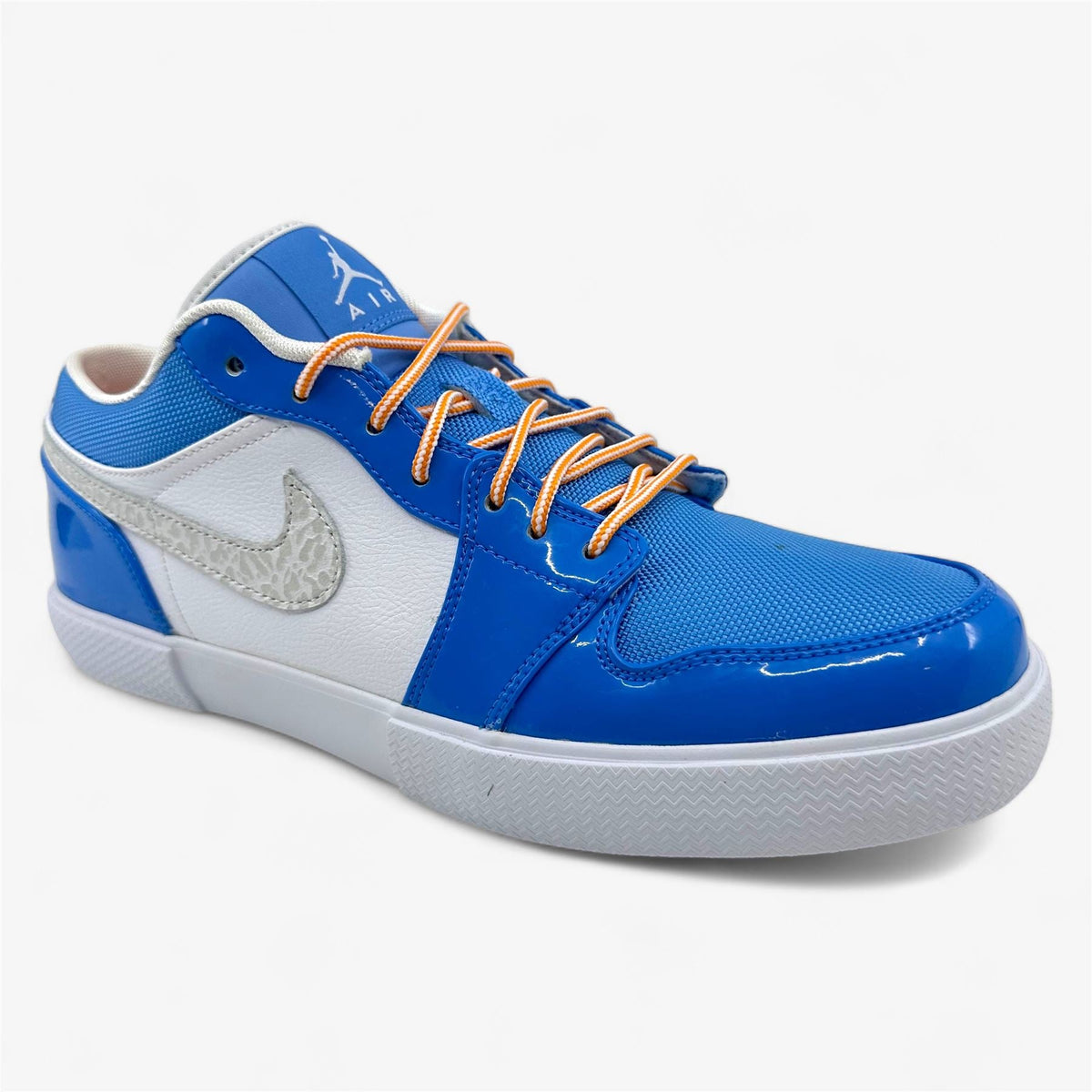 Jordan Air Jordan Retro V.1 White Italy University Blue Mens Athletic Sneaker