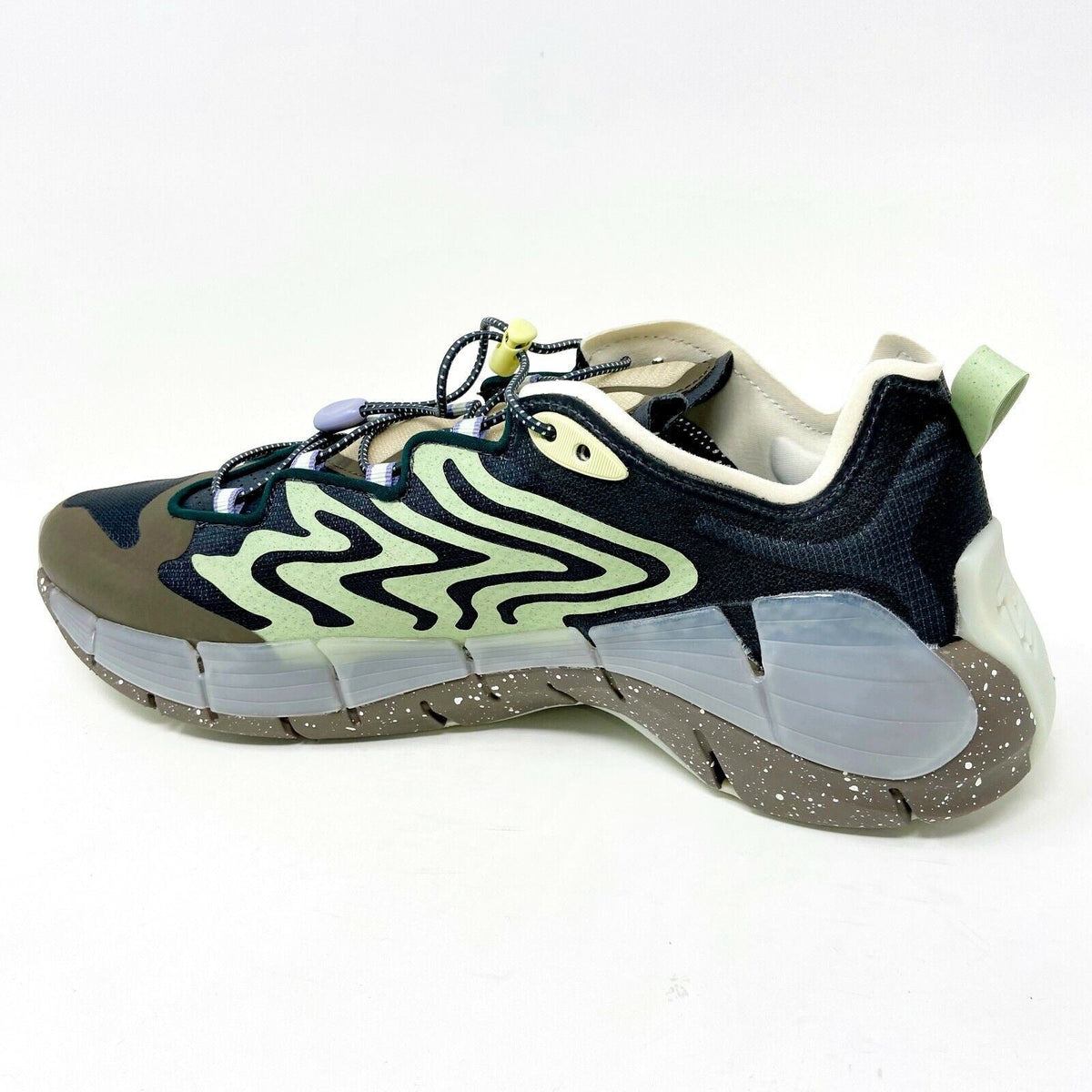 Reebok x Brain Dead Zig Kinetica II Green Grey Mens Running Shoes Sneaker S23890