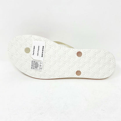 UGG Simi Fluff Manifesto White Red Womens Flip Flop Sandals 1101562 JSM