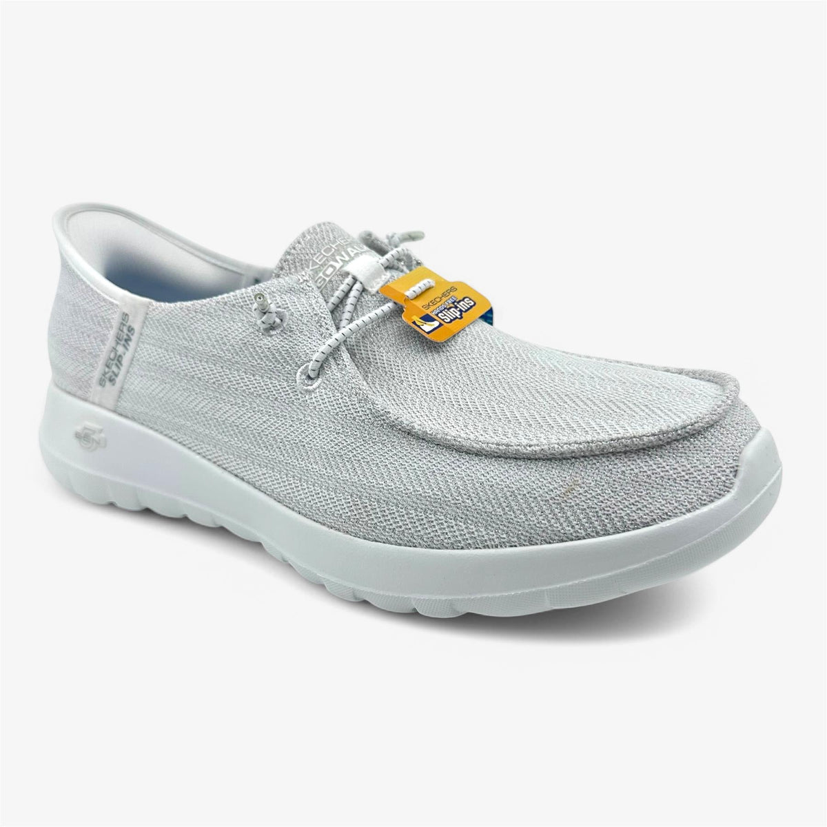 Skechers Go Walk Joy Fantasia White Silver Womens Athletic Sneaker