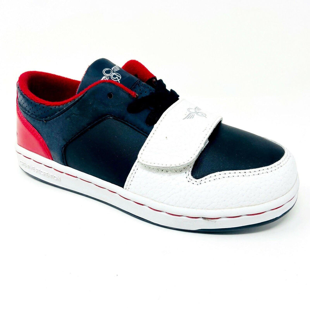 Creative Recreation Cesario Lo Black White Red Youth Kids Sneakers