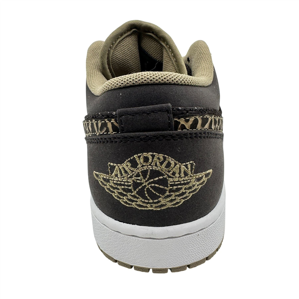Jordan 1 Phat Low Velvet Brown Khaki White Mens Athletic Sneaker