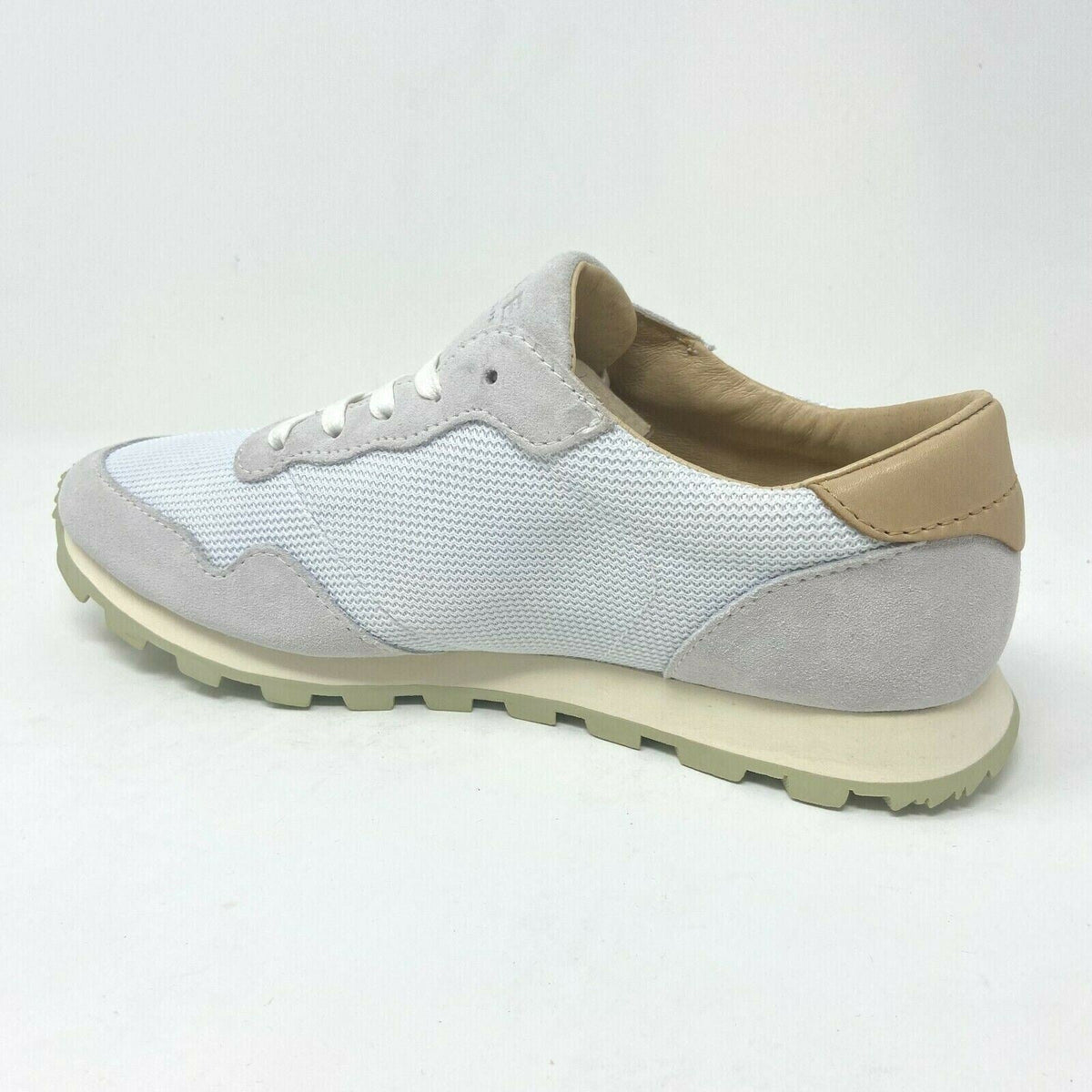 Clae Hayward White Aloe Green Mens Premium Casual Sneakers
