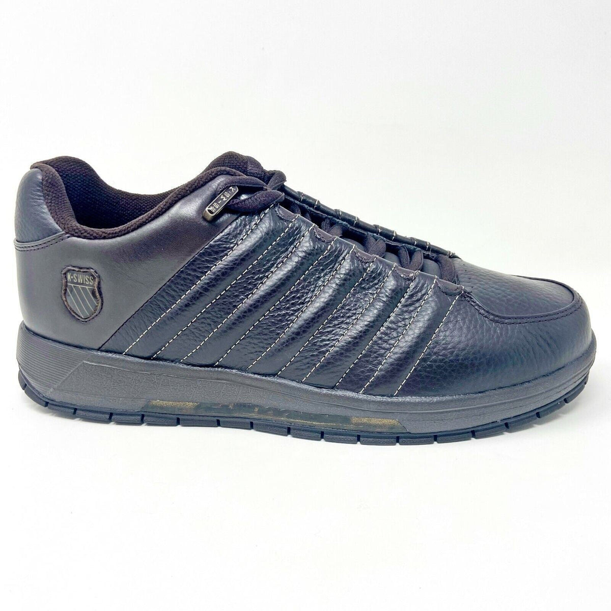 K-Swiss Colyer Dark Brown Oxford Mens Retro Casual Sneakers 01132278