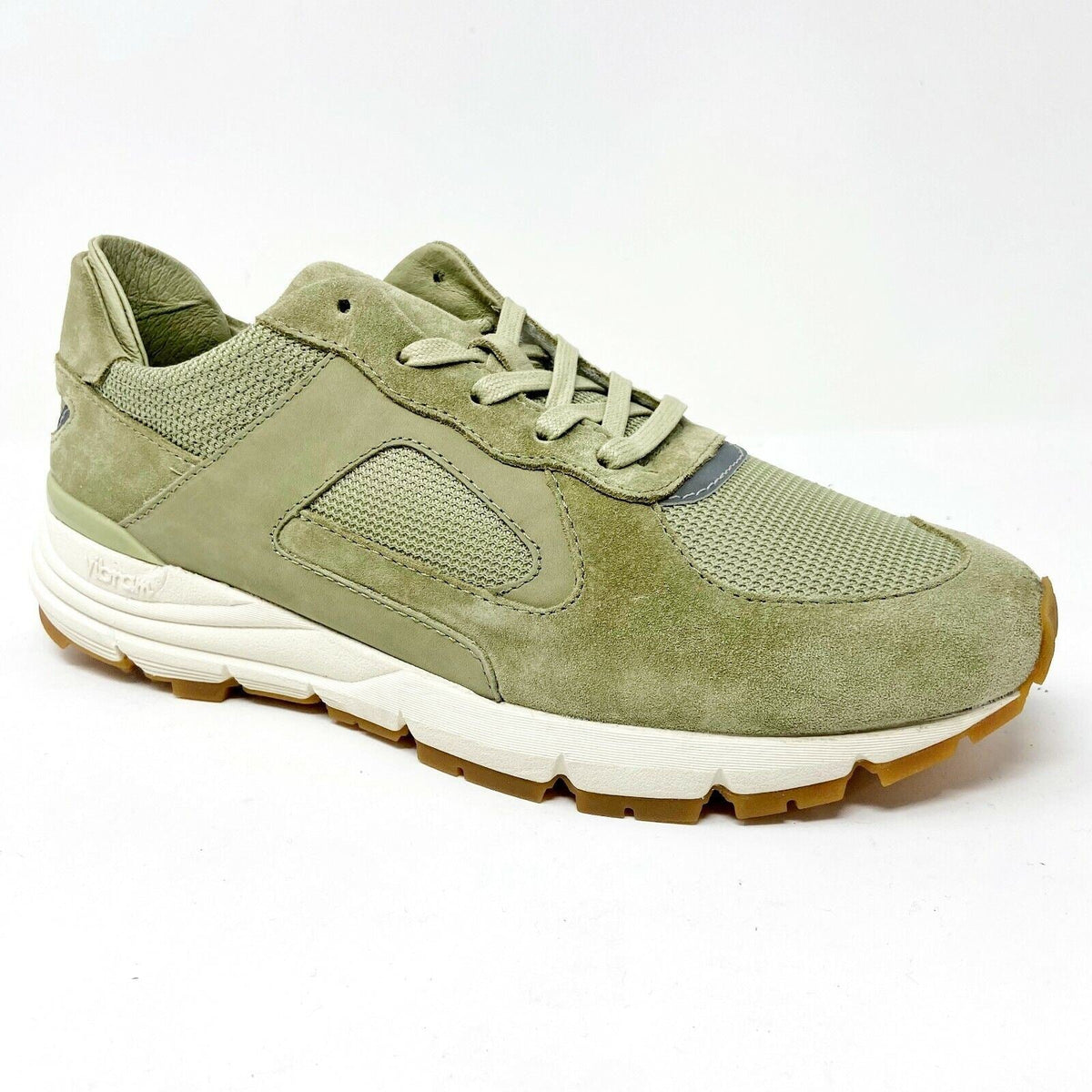 Clae Edwin Aloe Green Vibram Mens Premium Casual Sneakers
