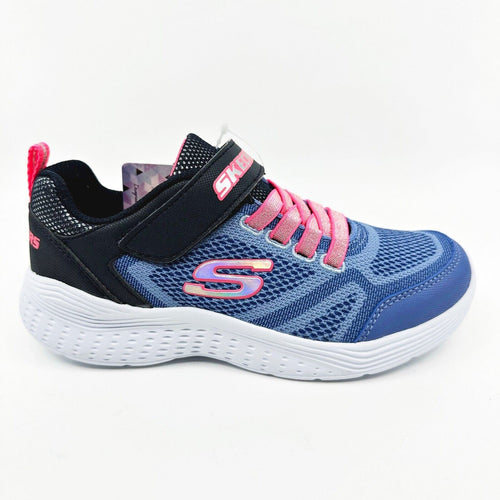 Skechers Snap Sprints Blue Pink Navy Kids Girls Sneakers