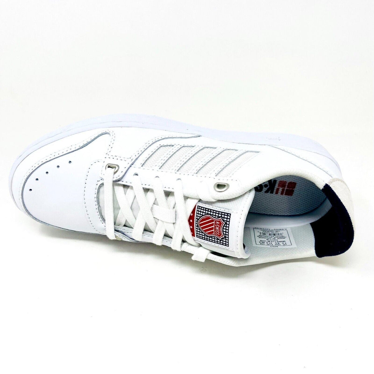 K-Swiss Crown 2000 White Corporate Mens Size 8.5 Sneakers 06993 113