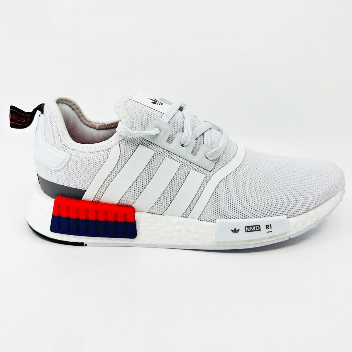 Adidas Originals NMD R1 Cloud White Bright Red Mens Running Shoes IF8028