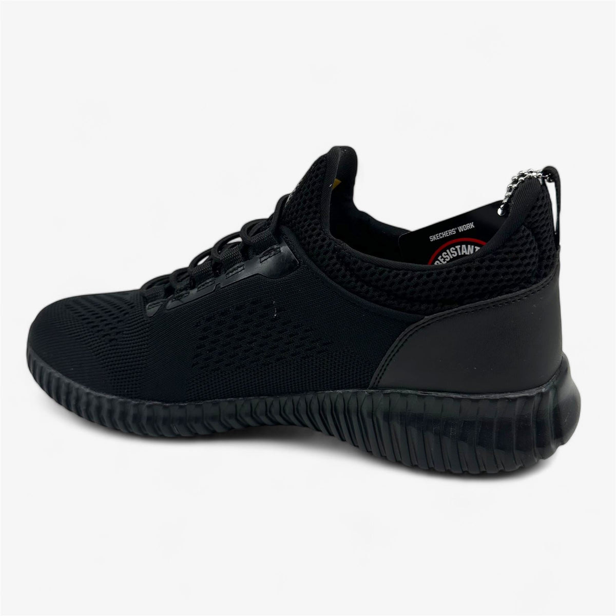Skechers Cessnock Black Mens Size 8 Athletic Slip Resistant Sneaker