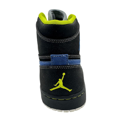 Jordan 1 Retro High Black Cyber Sapphire Mens Athletic Sneaker