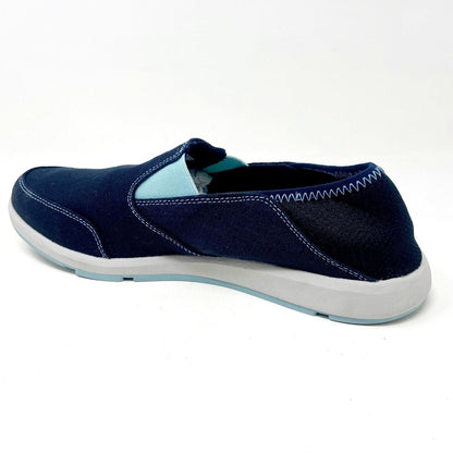XtraTuf Yellowtail Royal Blue Slip Resistant Canvas Womens Slip On Casual Shoes