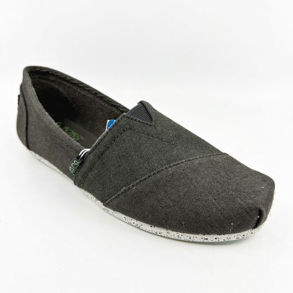 Skechers Bobs Plush Natural Kiss Charcoal Womens Size 7 Casual Flats