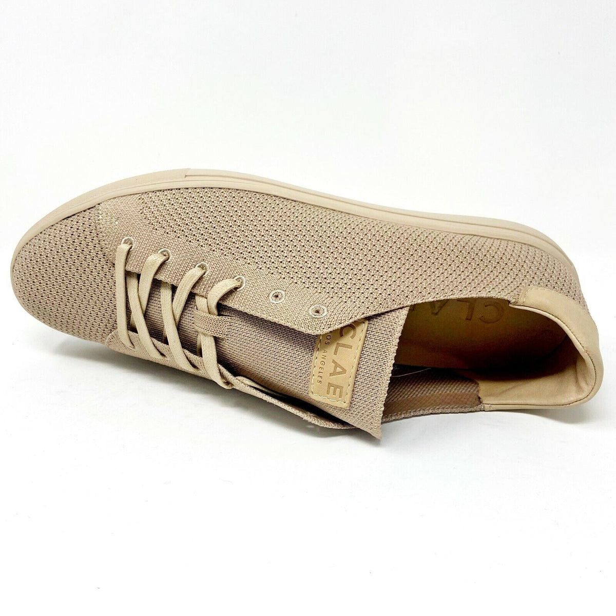 Clae Bradley Knit Sesame Knit Mens Premium Casual Sneakers