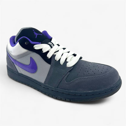Jordan Air Jordan 1 Phat Low Anthracite Varsity Purple Stealth White Mens Sneaker