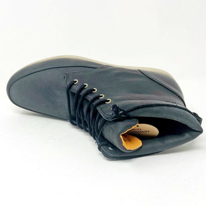 Clae Hamilton Black Leather Mens Casual Sneakers