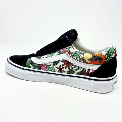 Vans Old Skool (Multi Tropical) Black True White Floral Womens Casual Shoes