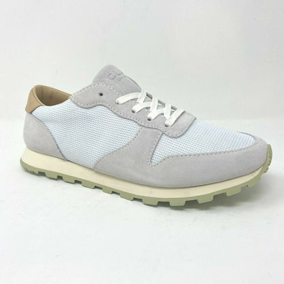 Clae Hayward White Aloe Green Mens Premium Casual Sneakers