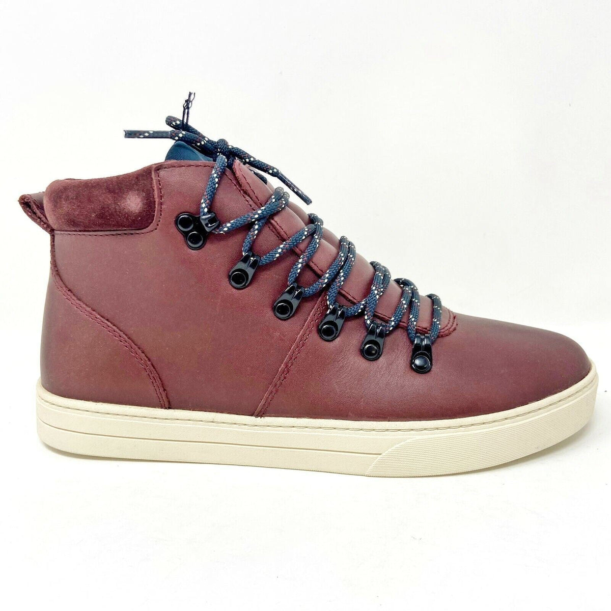 Clae Grant Oxblood Leather Mens Premium Casual Sneakers