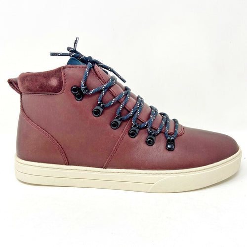 Clae Grant Oxblood Leather Mens Premium Casual Sneakers